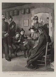 Der Stuhl der Witwe im Admiralty Pay-Office, Devonport
